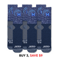 Medfield Basketball Athletic Sock 3 Pack